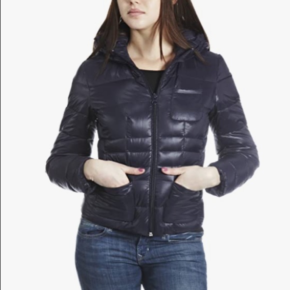 Timberland Black Down Hooded Jacket Medium - Picture 10 of 10